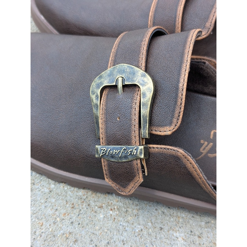 Boho Comfort Brown Slingback Buckle Clogs Slip On NIB Size 8.5 Blowfish Festival - Picture 4 of 8